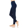 image:image100 Merino Wool Womens Base Layer Bottoms  Thermal Underwear  No Itch Renewable Fabric235 Midweight Navy Blue