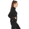 image:image100 Merino Wool Womens Expedition Weight Quarter Zip  Moisture Wicking SweaterBlack
