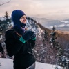 image:image100 Merino Wool Womens Expedition Weight Quarter Zip  Moisture Wicking SweaterBlack