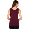 image:image100 Merino Wool Womens Lightweight Tank Top  Moisture Wicking Soft and Breathable Under ShirtBurgundy
