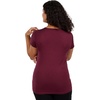 image:image100 Merino Wool Womens Lightweight Tshirt  Moisture Wicking Shirt  Anti OdorBurgundy
