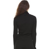 image:image100 Merino Wool Womens Long Sleeve Midweight Turtleneck  Warm Sweater  FoldOver TurtleneckBlack