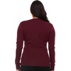 image:imageLong Sleeve Womens Henley  100 Merino Wool  3 Button Front Closure  Base LayerBurgundy