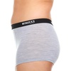 image:imageMerino Wool Boyshorts  Womens Underwear for Hiking  Moisture Wicking Underwear  Athletic AntiChafeAsh Gray