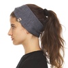 image:imageMinus33 Everyday Knit Twist Headband 100 Merino Wool  Midweight Womens Warm Headband  Winter Ear Warmers  Black  One SizeCharcoal Gray