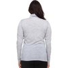 image:imageMinus33 Merino Wool Womens Woolverino Micro 14 ZipAsh Gray