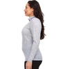 image:imageMinus33 Merino Wool Womens Woolverino Micro 14 ZipAsh Gray