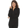image:imageMinus33 Merino Wool Womens Woolverino Micro 14 ZipBlack