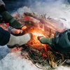 image:imageUSA Made  Lightweight Crew Socks  Hiking Socks  Merino Wool  Mountain HeritageS55 Lightweight Olive Drab