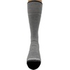 image:imageUSA Made  Micro Cushion Ski and Snowboard Socks  Over the Calf Socks  Merino Wool  Mountain HeritageS56 Lightweight Ash Gray