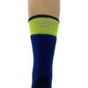 image:imageUSA Made  Micro Cushion Ski and Snowboard Socks  Over the Calf Socks  Merino Wool  Mountain HeritageS56 Lightweight Blue High Vis