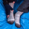 image:imageUSA Made  Micro Cushion Ski and Snowboard Socks  Over the Calf Socks  Merino Wool  Mountain HeritageS56 Lightweight Oatmeal