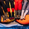 image:imageUSA Made  Micro Cushion Ski and Snowboard Socks  Over the Calf Socks  Merino Wool  Mountain HeritageS56 Lightweight Olive Drab