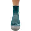 image:imageUSA Made  Microweight Cushion Ankle Socks  Trail Running Socks  Merino Wool  Mountain HeritageS33 Micro  Cushion Teal Green