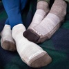 image:imageUSA Made  Mini Crew Socks  Hiking Socks  Merino Wool  Mountain HeritageS34 Micro  Cushion Oatmeal