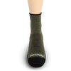 image:imageUSA Made  Mini Crew Socks  Hiking Socks  Merino Wool  Mountain HeritageS34 Micro  Cushion Olive Drab