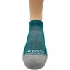 image:imageUSA Made  No Show Socks  Running Socks  Merino Wool  Mountain HeritageS31 Micro  Cushion Teal Green