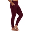 image:imageWomens 100 Merino Wool Heavyweight Base Layer Leggings for Cold WeatherBurgundy