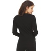 image:imageWomens Long Sleeve VNeck  100 Merino Wool Base Layer  Casual Shirt  Under Layer  MidlayerBlack