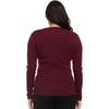 image:imageWomens Long Sleeve VNeck  100 Merino Wool Base Layer  Casual Shirt  Under Layer  MidlayerBurgundy