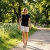 image:imageWomens Merino Wool Microweight Raglan TShirtBlack