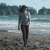 image:imageWomens Micro Weight 14 Zip Sun Hoodie 84 Merino WoolAsh Gray
