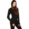 image:imageWomens Micro Weight 14 Zip Sun Hoodie 84 Merino WoolBlack
