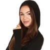image:imageWomens Micro Weight 14 Zip Sun Hoodie 84 Merino WoolBlack