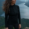 image:imageWomens Micro Weight 14 Zip Sun Hoodie 84 Merino WoolBlack