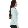 image:imageWomens Micro Weight 14 Zip Sun Hoodie 84 Merino WoolMint Green