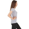 image:imageWomens Micro Weight VNeck  84 Merino Wool ShirtAsh Gray