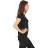 image:imageWomens Micro Weight VNeck  84 Merino Wool ShirtGray