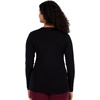 image:imageWomens Microweight Merino Wool Long Sleeve Crew Neck  Base Layer ShirtBlack