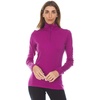 image:image100 Merino Wool  Midweight Womens 14 Zip  MidlayerRadiant Violet