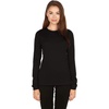 image:image100 Merino Wool  Womens Midweight Base Layer  Long Sleeve Crew170 Lightweight Black