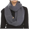 image:image100 Merino Wool Everyday Knit Infinity Scarf  Winter Loop Scarf  Midweight Scarves for Women and MenCharcoal Gray