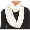 image:image100 Merino Wool Everyday Knit Infinity Scarf  Winter Loop Scarf  Midweight Scarves for Women and MenNatural Cream