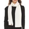 image:image100 Merino Wool Minus33 Everyday Knit Scarf  Winter Scarf  Midweight Scarves for Women and MenNatural Cream