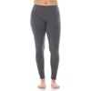 image:image100 Merino Wool Womens Base Layer Bottoms  Thermal Underwear  No Itch Renewable Fabric235 Midweight Charcoal Gray