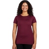 image:image100 Merino Wool Womens Lightweight Tshirt  Moisture Wicking Shirt  Anti OdorBurgundy