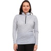 image:imageMinus33 Merino Wool Womens Woolverino Micro 14 ZipAsh Gray
