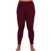 image:imageWomens 100 Merino Wool Heavyweight Base Layer Leggings for Cold WeatherBurgundy