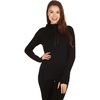 image:imageWomens Micro Weight 14 Zip Sun Hoodie 84 Merino WoolBlack