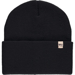 image:image100 Merino Wool  Midweight Everyday Knit Cuff Beanie  Warm Winter HatBlack