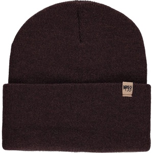 image:image100 Merino Wool  Midweight Everyday Knit Cuff Beanie  Warm Winter HatDark Brown