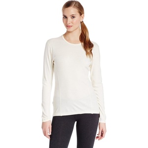 image:image100 Merino Wool  Womens Midweight Base Layer  Long Sleeve Crew235 Midweight Natural Cream