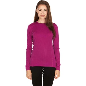 image:image100 Merino Wool  Womens Midweight Base Layer  Long Sleeve Crew235 Midweight Radiant Violet