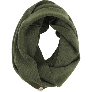 image:image100 Merino Wool Everyday Knit Infinity Scarf  Winter Loop Scarf  Midweight Scarves for Women and MenOlive Drab