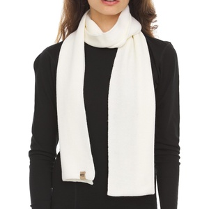 image:image100 Merino Wool Minus33 Everyday Knit Scarf  Winter Scarf  Midweight Scarves for Women and MenNatural Cream