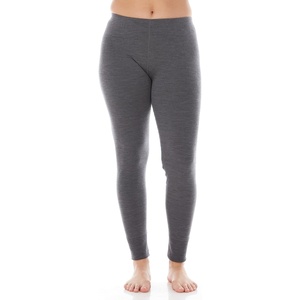 image:image100 Merino Wool Womens Base Layer Bottoms  Thermal Underwear  No Itch Renewable Fabric235 Midweight Charcoal Gray